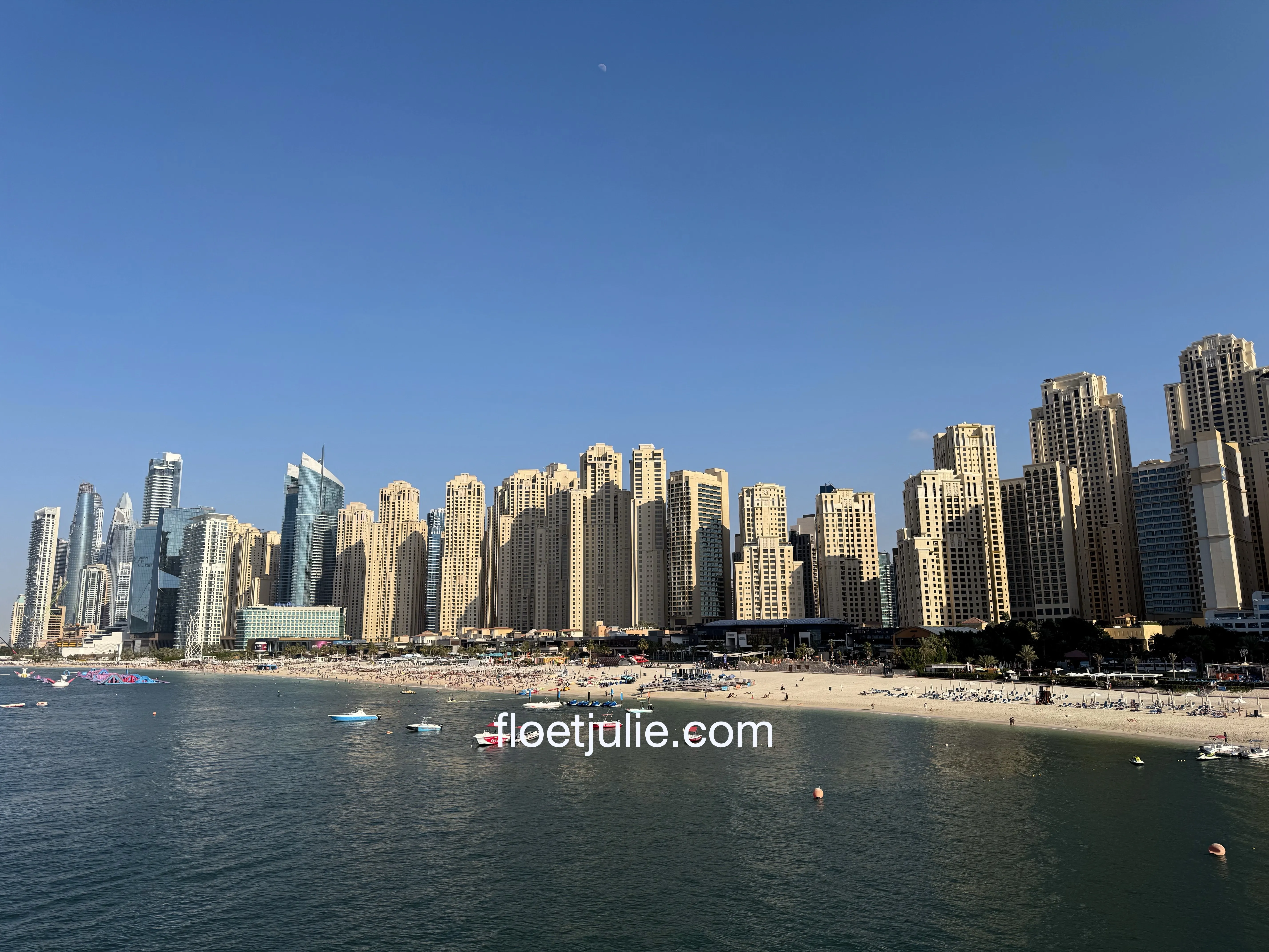 JBR, vue depuis Bluewaters
