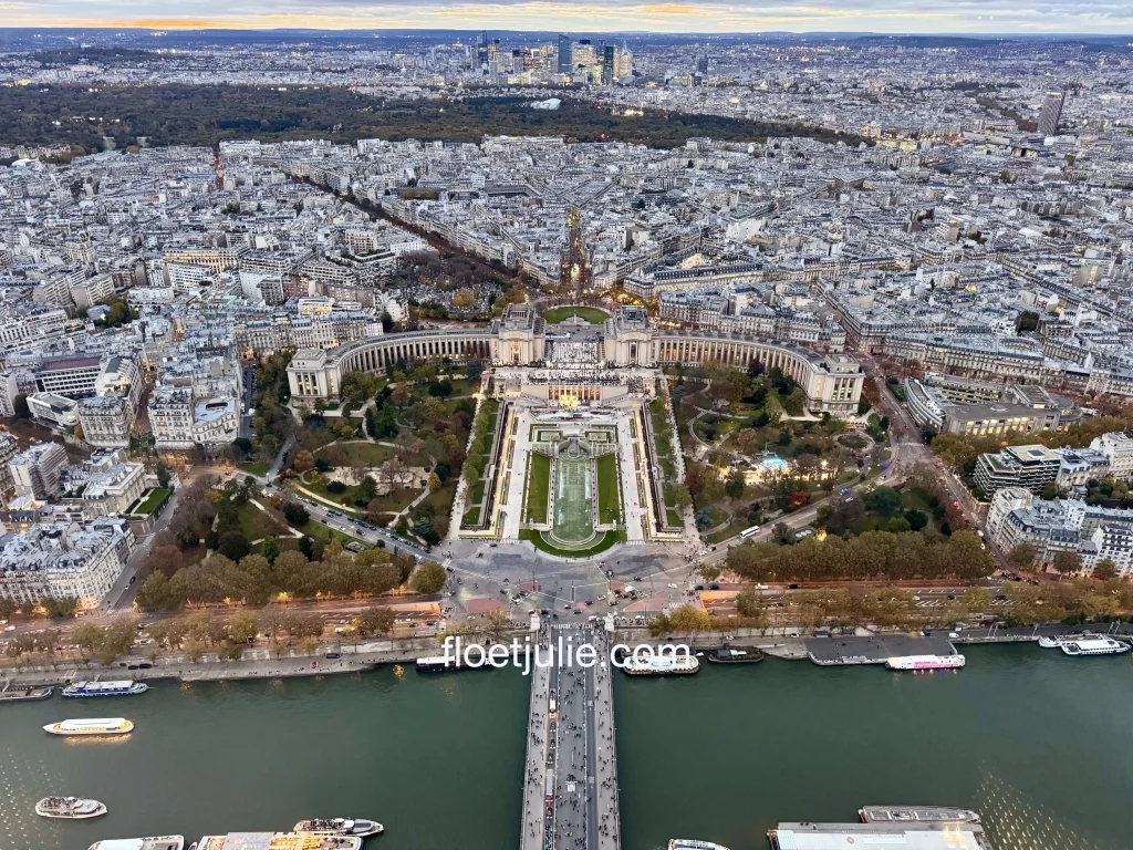 Vue depuis le Sommet de Tour Eiffel